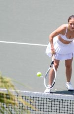 LADY GAGA at a Tennis Session in New York 07/25/2021