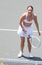 LADY GAGA at a Tennis Session in New York 07/25/2021