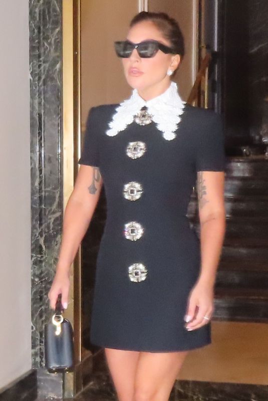 LADY GAGA Heading for Rehearsal with Tony Bennett in New York 07/30/2021