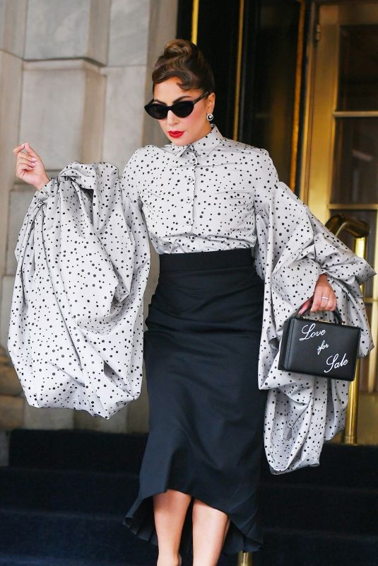 LADY GAGA Leaves Her Hotel in New York 07/02/2021
