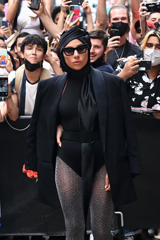 LADY GAGA Leaves Milk Studios in New York 07/28/2021