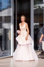 LADY VICTORIA HERVEY Leaves Hotel Martinez at 2021 Cannes Film Festival 07/10/2021