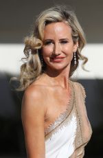 LADY VICTORIA HERVEY Leaves Hotel Martinez at 2021 Cannes Film Festival 07/11/2021