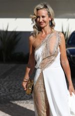 LADY VICTORIA HERVEY Leaves Hotel Martinez at 2021 Cannes Film Festival 07/11/2021