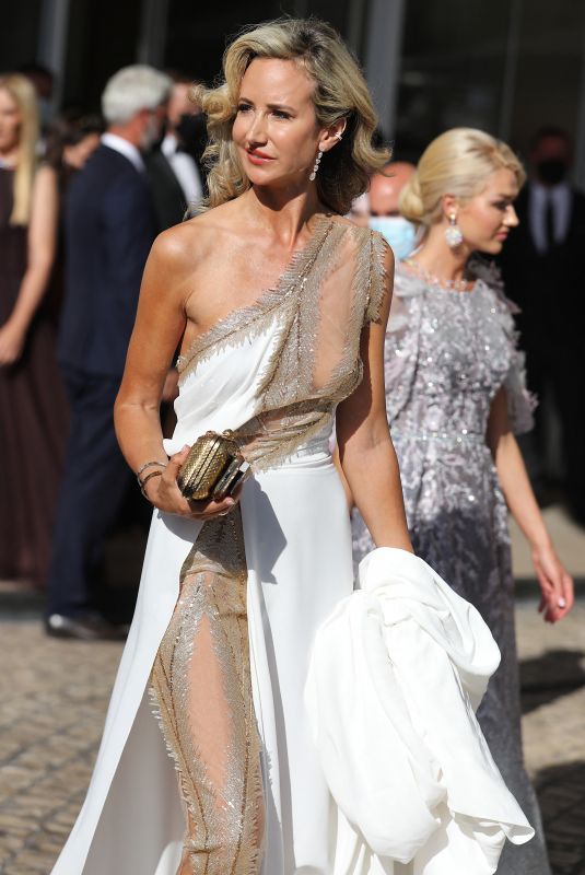 LADY VICTORIA HERVEY Leaves Hotel Martinez at 2021 Cannes Film Festival 07/11/2021