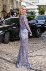 LADY VICTORIA HERVEY Leaves Martinez Hotel at 74th Cannes Film Festival 07/12/2021