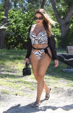 LARSA PIPPEN in Bikini at a Bach in Miami 07/20/2021