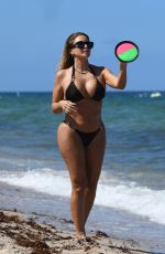 LARSA PIPPEN in Bikini at Beach in Miami 07/25/2021