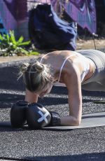 LAURA DUNDOVIC at a Boxing Session in Sydney 07/09/2021
