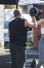 LAURA DUNDOVIC at a Boxing Session in Sydney 07/09/2021