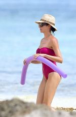 LAUREN SILVERMAN in Swimsuit at a Beach in Barbados 07/28/2021