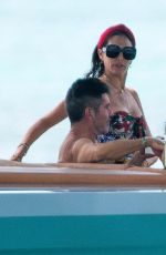 LAUREN SILVERMAN in Swimsuit at a Boat in Barbados 07/26/2021