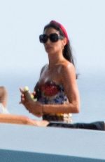 LAUREN SILVERMAN in Swimsuit at a Boat in Barbados 07/26/2021