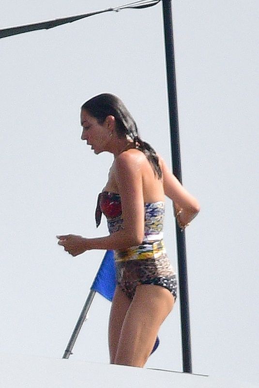 LAUREN SILVERMAN in Swimsuit at a Boat in Barbados 07/26/2021