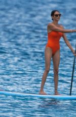 LAUREN SILVERMAN in Swimsuit Paddleboarding in Barbados 07/25/2021