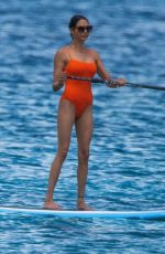 LAUREN SILVERMAN in Swimsuit Paddleboarding in Barbados 07/25/2021