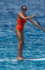 LAUREN SILVERMAN in Swimsuit Paddleboarding in Barbados 07/25/2021