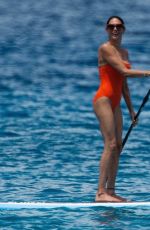 LAUREN SILVERMAN in Swimsuit Paddleboarding in Barbados 07/25/2021