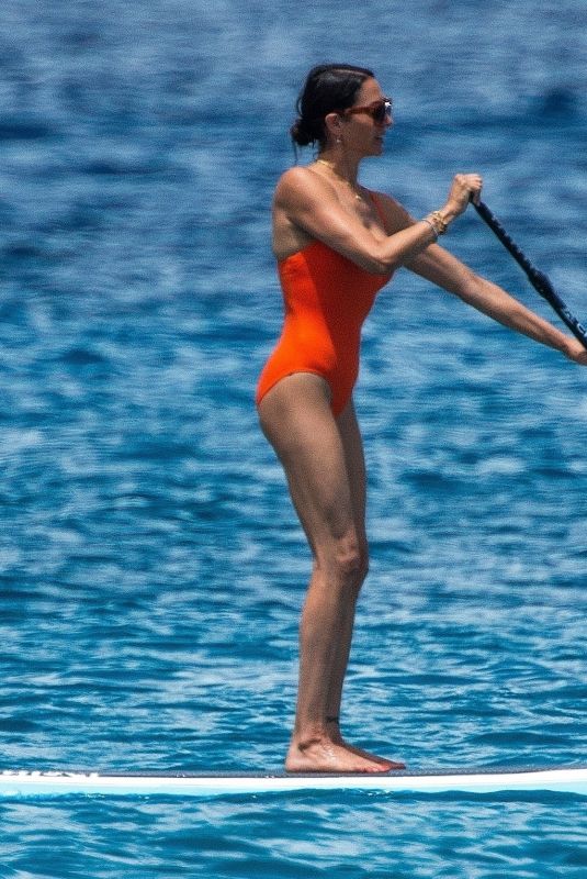 LAUREN SILVERMAN in Swimsuit Paddleboarding in Barbados 07/25/2021