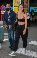 LEA ELUI Arrives at Nice Airport 07/08/2021