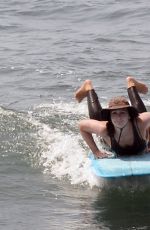 LEIGHTON MEESTER Out Surfing in Malibu 07/21/2021