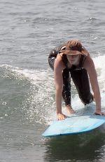 LEIGHTON MEESTER Out Surfing in Malibu 07/21/2021