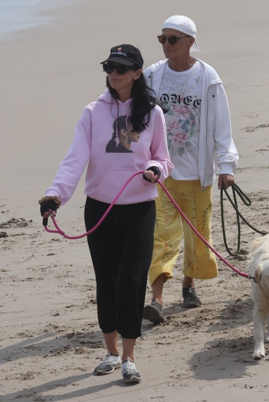 LIBERTY ROSS and Jimmy Lovine Out at a Beach in Malibu 07/25/2021