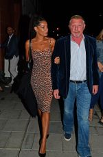 LILIAN DE CARVALHO MONTEIRO and Boris Becker Out for Dinner in London 07/10/2021