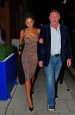 LILIAN DE CARVALHO MONTEIRO and Boris Becker Out for Dinner in London 07/10/2021