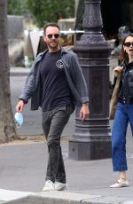 LILY COLLINS Out and About in Paris 06/28/2021