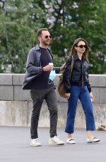 LILY COLLINS Out and About in Paris 06/28/2021