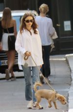 LILY COLLINS Out with Her Dog in Paris 07/18/2021