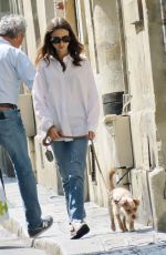 LILY COLLINS Out with Her Dog in Paris 07/18/2021