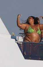 LIZZO in Bikini at a 4th of July Party at a Yacht in Marina del Rey 07/04/2021