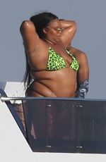 LIZZO in Bikini at a 4th of July Party at a Yacht in Marina del Rey 07/04/2021