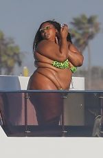 LIZZO in Bikini at a 4th of July Party at a Yacht in Marina del Rey 07/04/2021