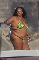 LIZZO in Bikini at a 4th of July Party at a Yacht in Marina del Rey 07/04/2021
