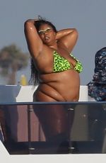 LIZZO in Bikini at a 4th of July Party at a Yacht in Marina del Rey 07/04/2021