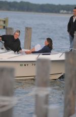 LUANN DE LESSEPS Celebrates July 4 at a Boat in Shelter Island 07/04/2021