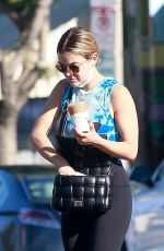 LUCY HALE at Alfred Coffee in Studio City 07/31/2021