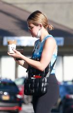 LUCY HALE at Alfred Coffee in Studio City 07/31/2021