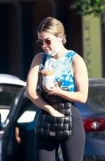 LUCY HALE at Alfred Coffee in Studio City 07/31/2021