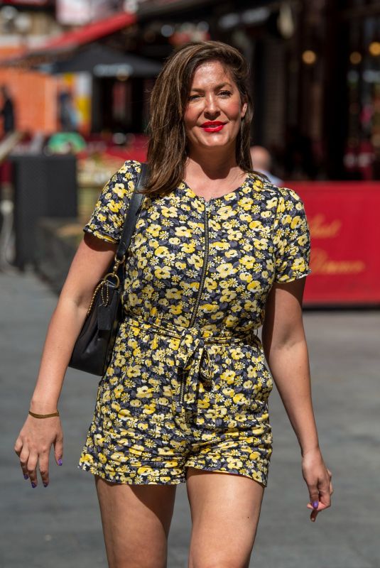 LUCY HOROBIN Arrives at Global Radio in London 07/05/2021