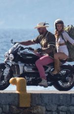 MADELYN CLINE on the Set of Knives Out 2 in Spetses 07/01/2021