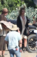 MAGOT ROBBIE on the Set of Babylon in Los Angeles 07/13/2021