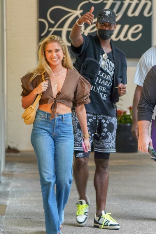MARIA ZULAY SALAUES and Paul Pogba at Bal Harbour in Miami 07/10/2021