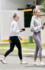 MARLOES STEVENS Leaves Pilates Class with a Girlfriend in Los Angeles 07/07/2021