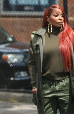 MARY J. BLIGE on the Set of Power in Washington 07/28/2021