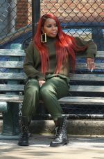 MARY J. BLIGE on the Set of Power in Washington 07/28/2021