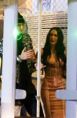 MEGAN FOX and Machine Gun Kelly Leaves UFC 264 Fight Between Conor McGregor vs Dustin Poirier in Las Vegas 07/10/2021